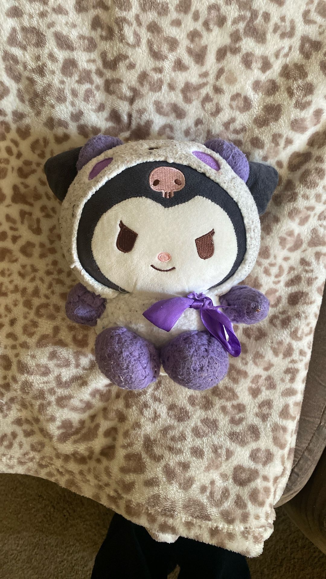 Sanrio Kuromi Purple Panda Plush Doll