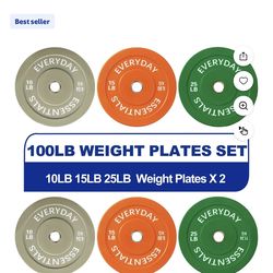 Weights Plates Barbell Rubber Plates(less noise than full metal)