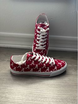 Red and white shoes size 9 vans