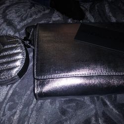 New Kendall And Kylie Silver Purse 