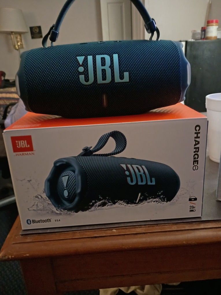 Brand New JBL Charge 6 And Brand New Bottle Of Creed Cologne