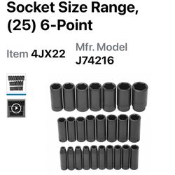 PROTO METRIC 25 PIECE IMPACT SOCKETS
