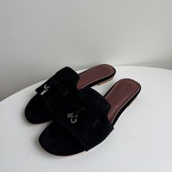 Loro Piana Summer Charms Slide Mules