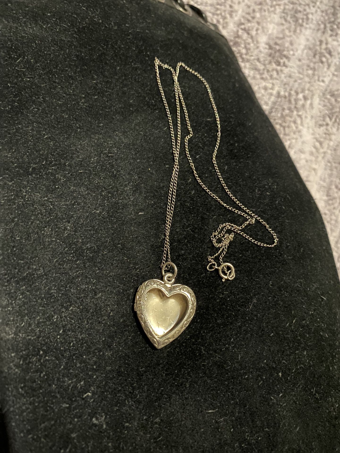 sterling silver heart locket