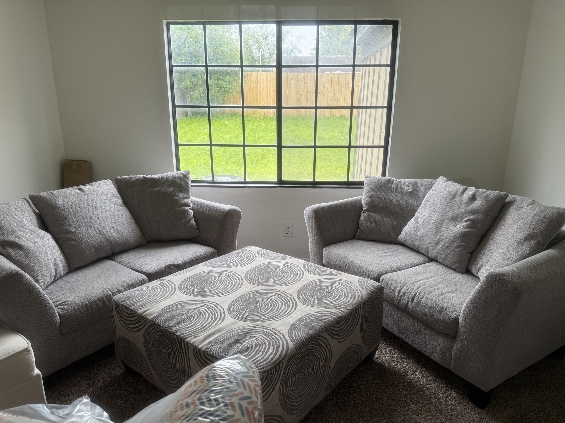 2 Sofas And Ottoman
