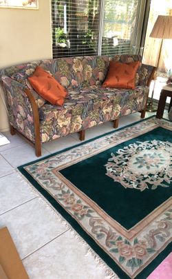 83" length solid wood couch