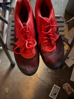 Nike Red and Black Sneakers size 12