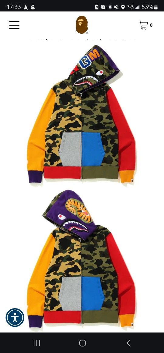 Bape Full Zip Hoodie
