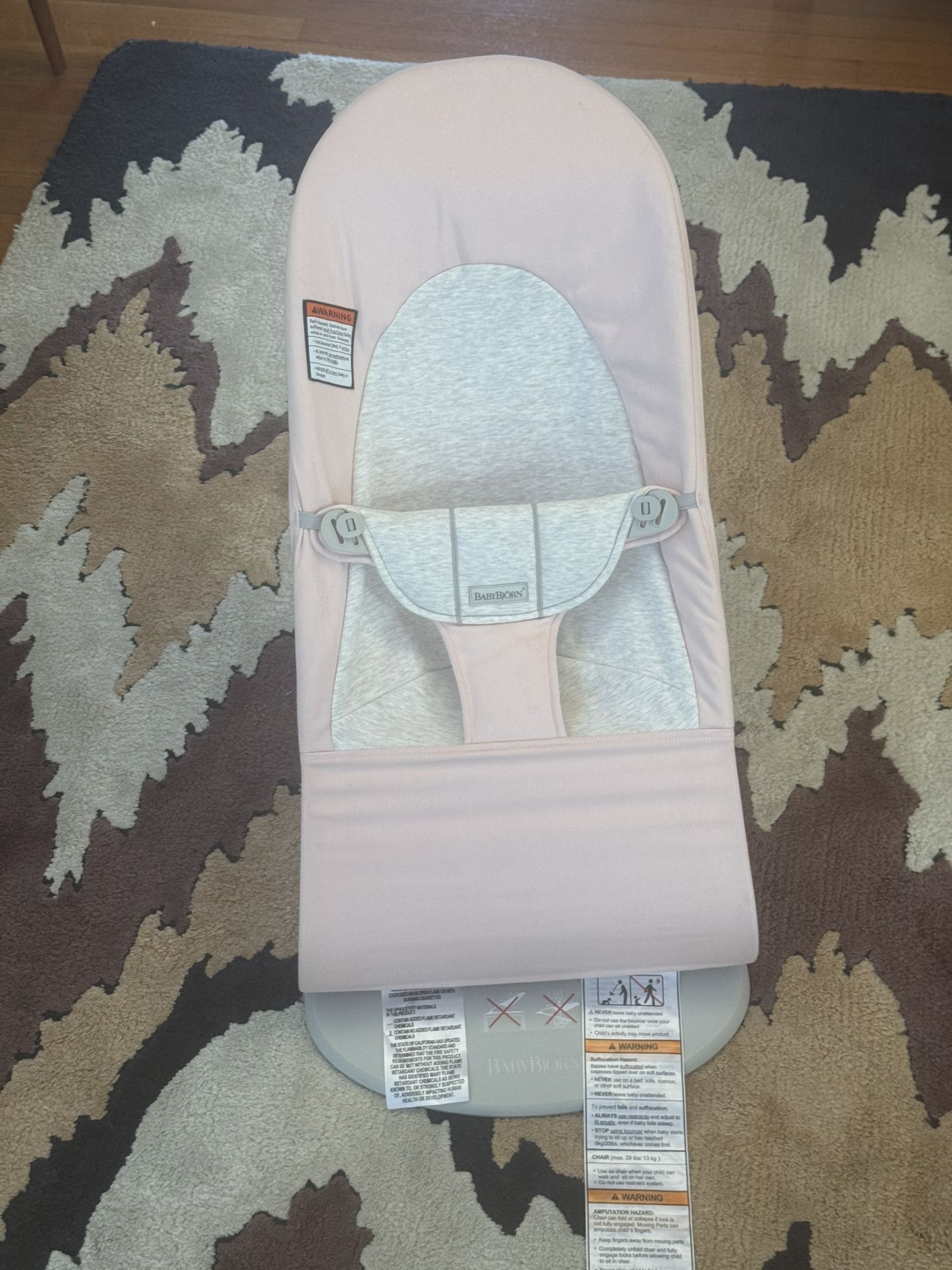 Baby Björn Bouncer Balance Soft In Pink/White