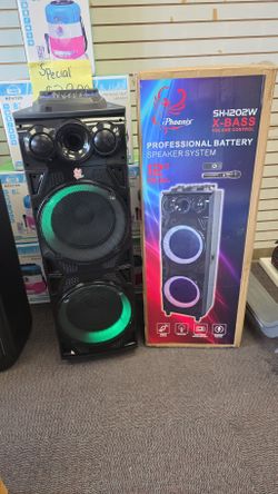 IPhoenix professional speaker with remote high bass and high volume cash offer