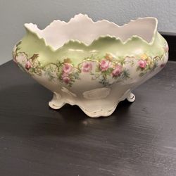 Antique M.Z. Austria (Moritz Zdekauer) footed bowl. 