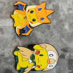 Pokemon Pikachu costume rowlet charizard enamel pins 