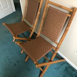 Modern Century Bamboo Chairs