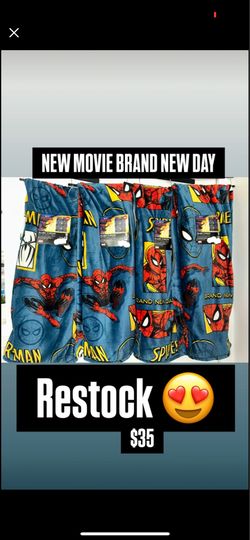 Spider man blankets $35 each