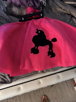 Girls Poodle Skirt SockHop Costume