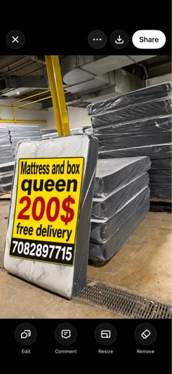 Huge sale for Mattress And Box Twin size #mattress and box 150.$ full 190$ Queen 200$ king 290$. free delivery free set up 708….289…7715… cash or Zell