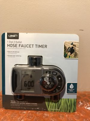 Brand New 2 Outlet Hose Faucet Timer Allows You To Easily Program