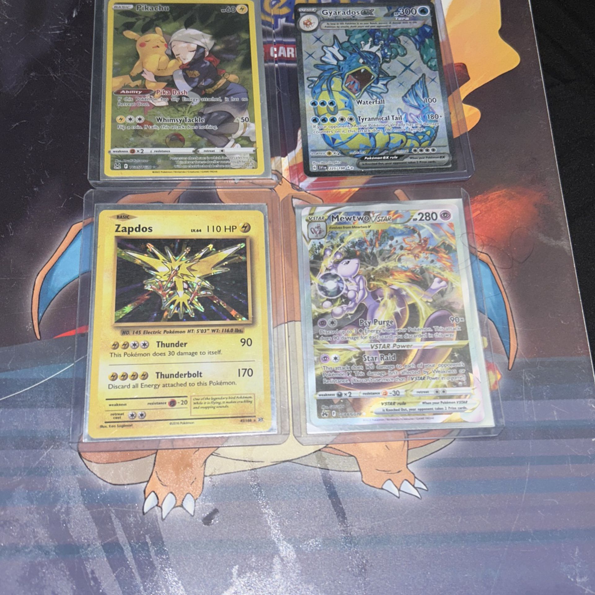 Pikachu And Zapdos And Mewtwo, The Star And Gyarados Ex