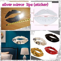Mirrored lips sticker $5(new)