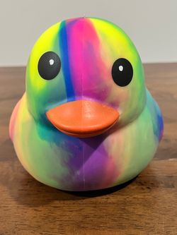 100% Authentic ToyMendous XL Tie Dye Duck Squeezy / Squishy
