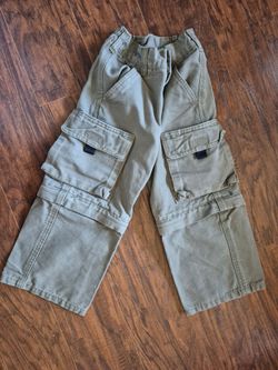 Vintage GYMBOREE Zip-off Convertible Khaki Pants Size Medium (3/4)