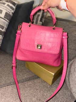 MCM crocodile leather bag with Crossbody strap
