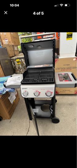 Spirit E-325 3-Burner Propane Gas Grill in Black with Powerful Boost Burners