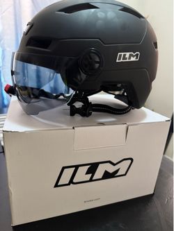 ILM Adult Scooter/Bike Helmet Size Large with USB Rechargeable LED Front and Back Light