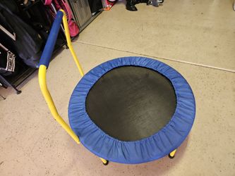 Children's portable trampoline.