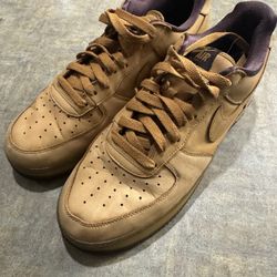Air Force 1 Men's Dark Mocha Wheat Sneakers Size 9.5 No Box