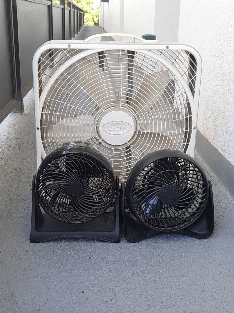 Box Fan 20" & Two 9" Fans - $22 Total!