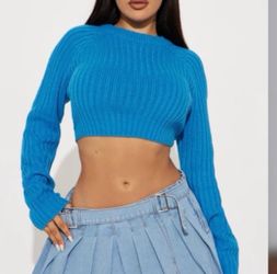 Fashion Nova | The Ultimate Staple Sweater - Blue