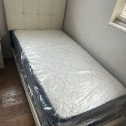 New TWIN SIZE BED FRAME WITH MATTRESS NEW BEDROOM FURNITURE SET CAMA INDIVIDUAL TWIN DIAMOND BED FRAME WITH MATTRESS 