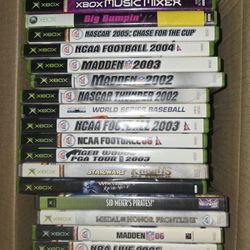 ORIGINAL XBOX GAMES WITH MANUALS $7 Each. AND REFUND POLICY