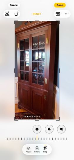 Amish made corner cabinet