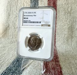 2026-D Revolutionary War Quarter NGC MS66 America 250 Semiquincentennial