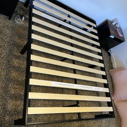 Modern Wooden QUEEN Bed Frame – 16” High – Excellent Condition