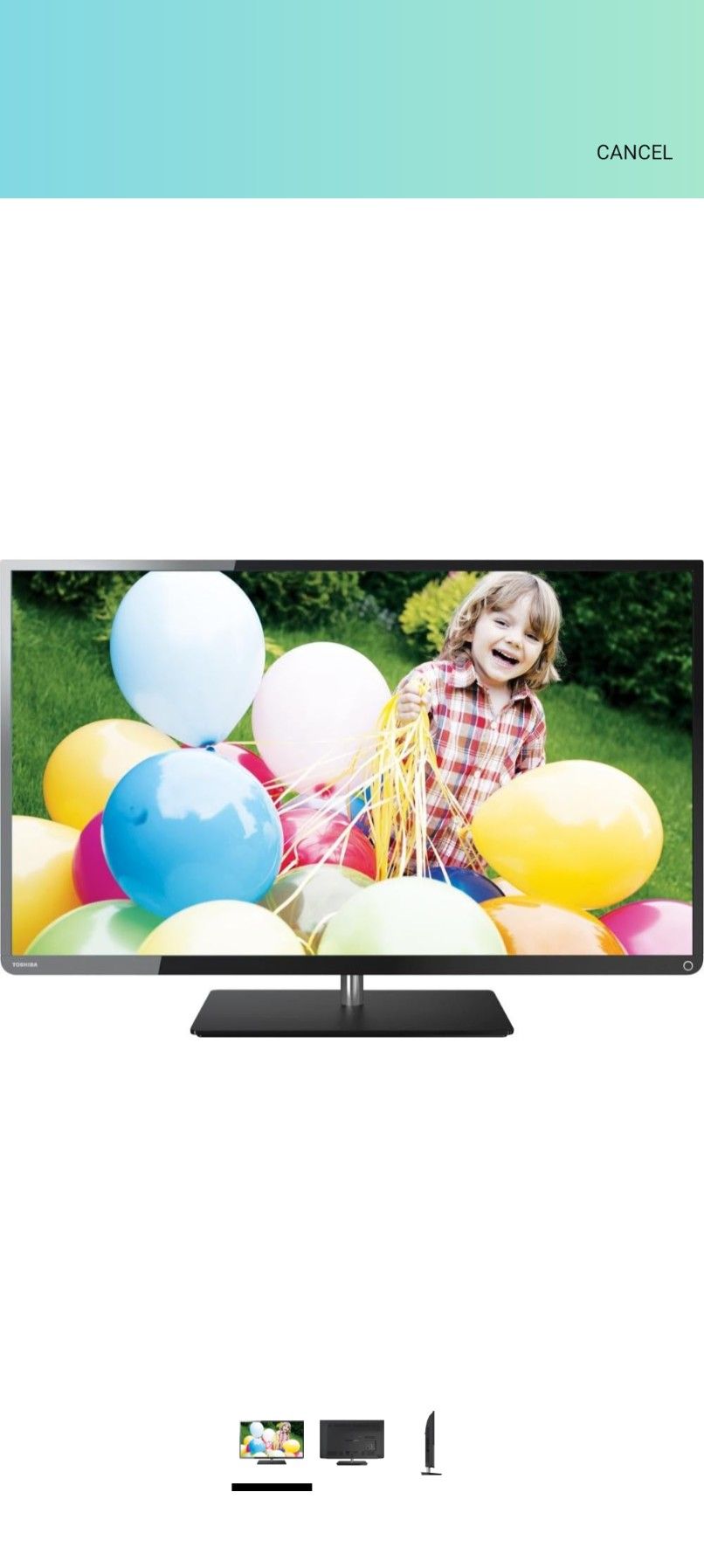 Toshiba 50" TV & Mounting Bracket