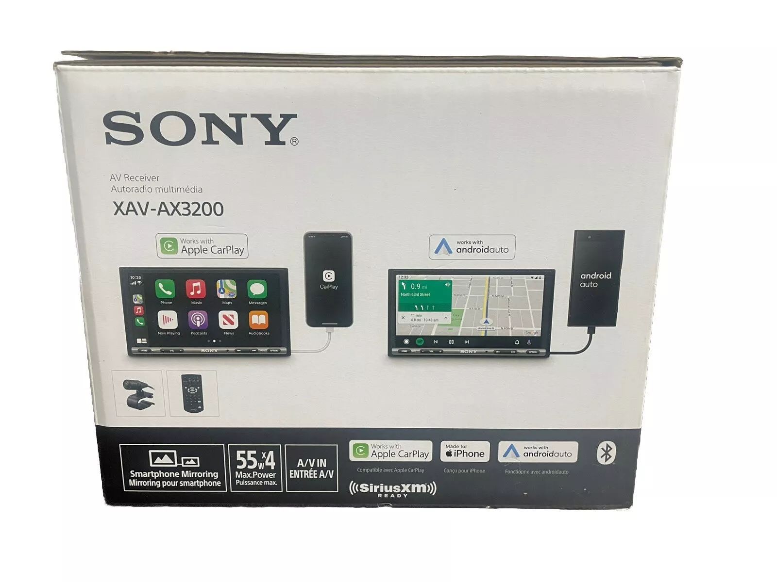 Sony XAV-AX3200 6.95" Digital Media Car Receiver w/ Apple Carplay & Android Auto
