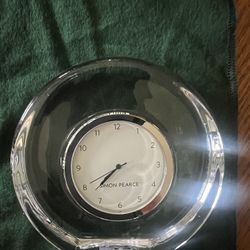 Brand New Glass Desk Clock In Box! 