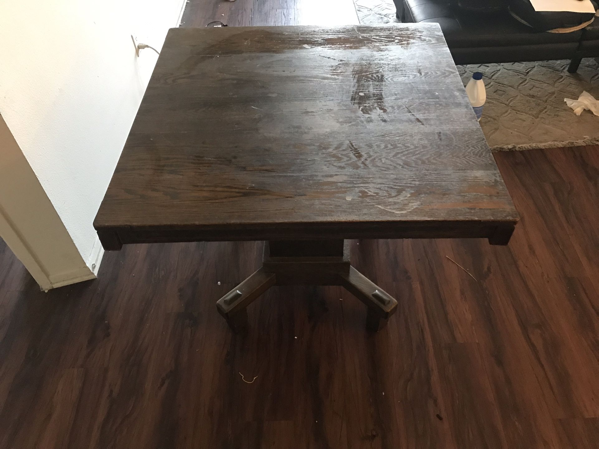Wooden Square Dining Table