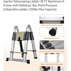 A frame telescoping multi-position ladder by bill