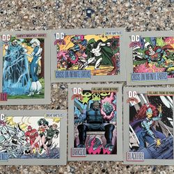 DC Comics Cosmic 6 Trading Cards 1991 series Impel vintage Darkseid Superman 