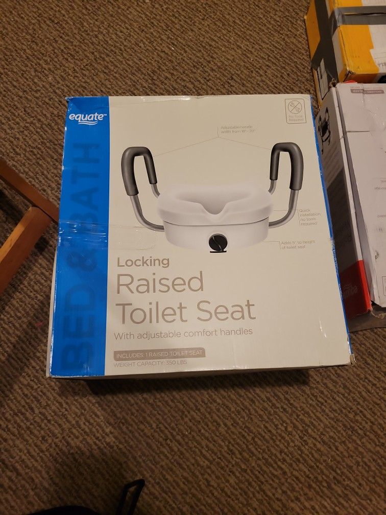 Equate Raised Toilet Seat with Handles