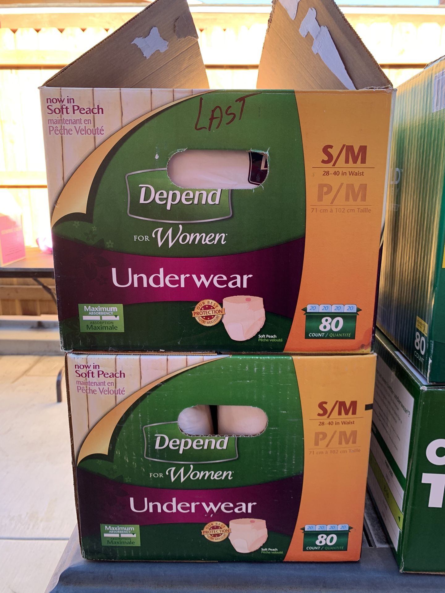 Depends Women’s Underwear (S/M, Large, X-Large) .47 Each