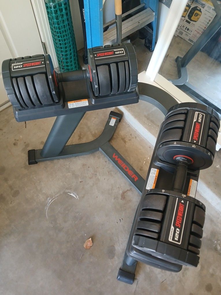 Weider Speedweight 120lbs Dumbell Set