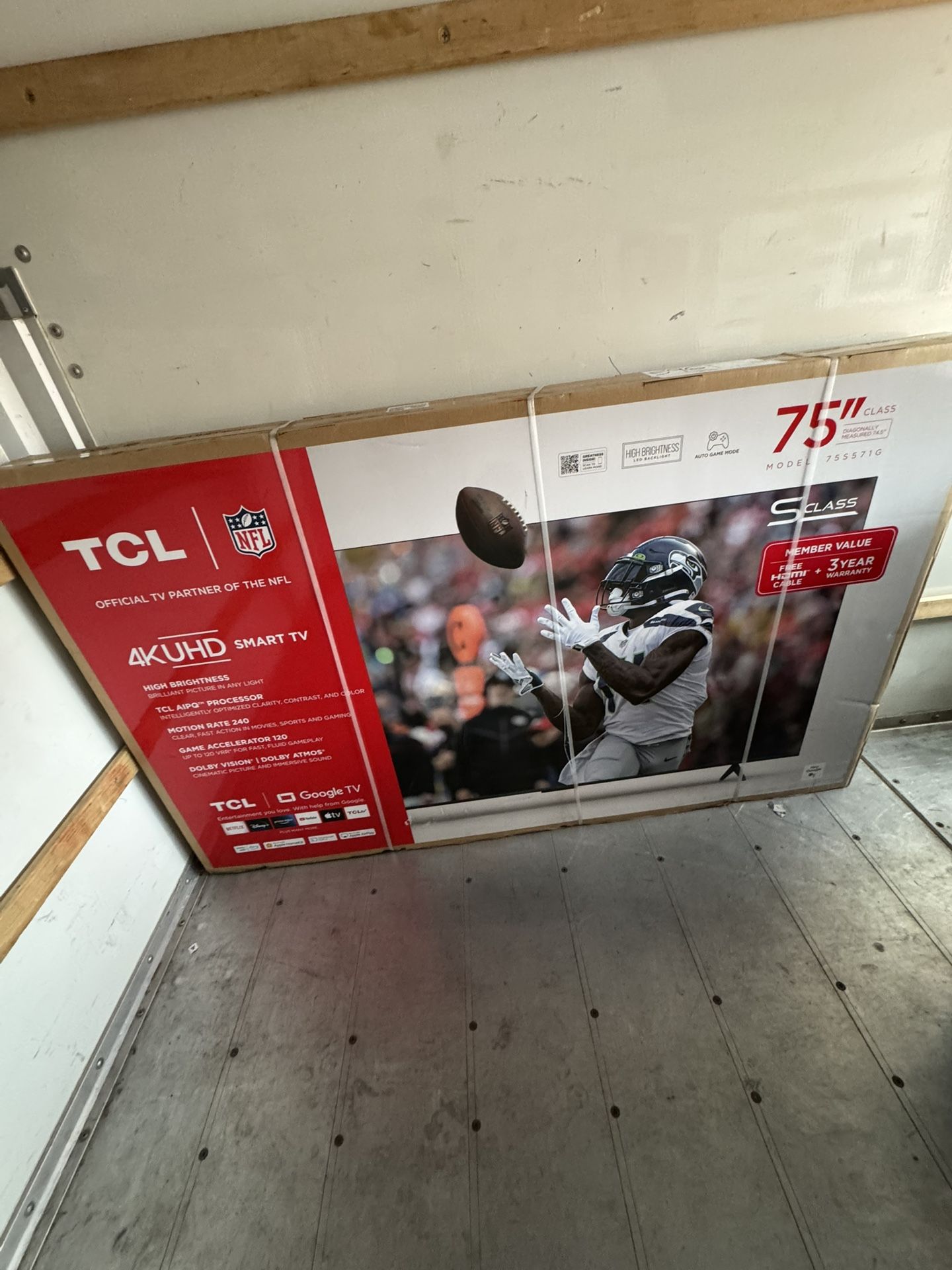 75” TCL TV NEW IN BOX