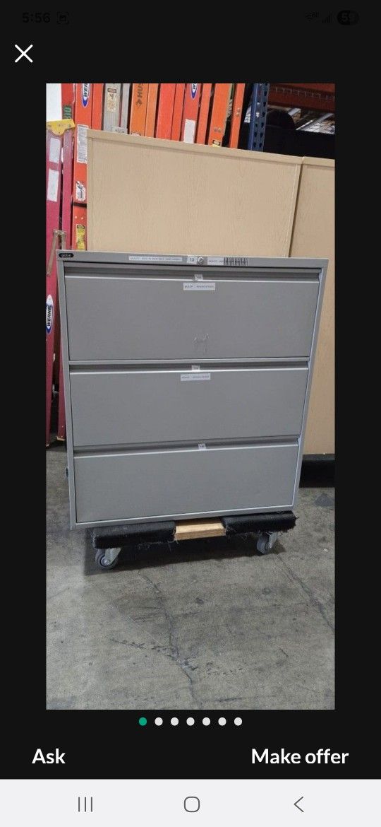 Metal File Cabinet With Key For Letter Or Legal Size