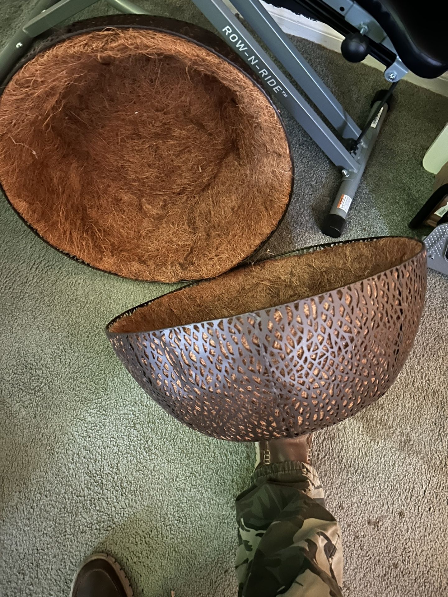 (2) 20 In Metal Basket 