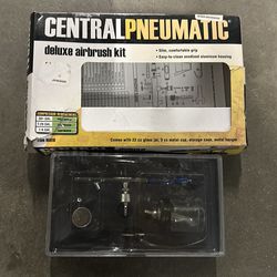 Central Pneumatic Deluxe Airbrush Kit 85810 with Storage Case & Accessories